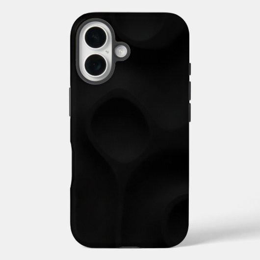 Dark Sculpted Minimal Matte Phone Case (Rückseite)