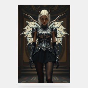 Dark Seraphim Queen – Fantasy Gothic Warrior Angel Acrylschild