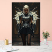 Dark Seraphim Queen – Fantasy Gothic Warrior Angel Acrylschild (Hochzeit)