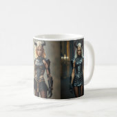Dark Seraphim Queen – Fantasy Gothic Warrior Angel Kaffeetasse (VorderseiteRechts)