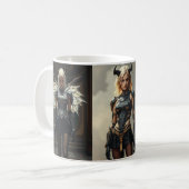 Dark Seraphim Queen – Fantasy Gothic Warrior Angel Kaffeetasse (Vorderseite Links)