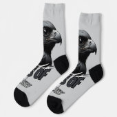 Dark Shades Eagle Ink Style Socken (Linkes Detail)
