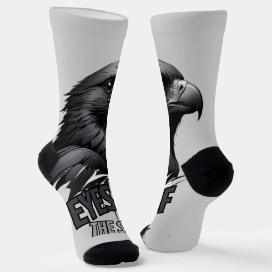 Dark Shades Eagle Ink Style Socken (Gewinkelt)