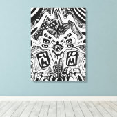 Dark Shades Phrame Leinwanddruck (Insitu (Holzboden))