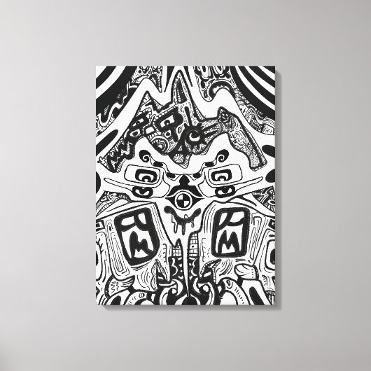 Dark Shades Phrame Leinwanddruck (Vorderseite)