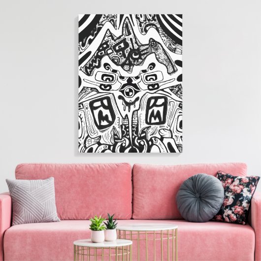 Dark Shades Phrame Leinwanddruck (Insitu (Wohnzimmer))