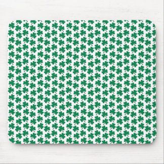 Dark Shamrocks White Mousepad