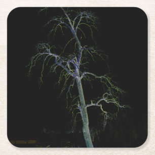 Dark Side 8 Küstenercnm Rechteckiger Pappuntersetzer