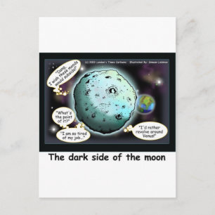 Dark Side Of The Moon Lustige Cartoon Geschenke Postkarte