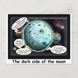 Dark Side Of The Moon Lustige Cartoon Geschenke Postkarte