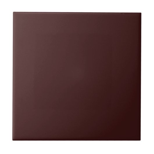 Dark Siena Burgundy Brown Solid Color Tile Fliese (Vorderseite)