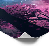 Dark Silhouette Mobile Wallpaper Poster (Ecke)