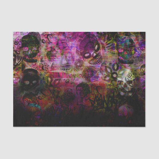 Dark Skeleton Seidenpapier (Vorderseite)