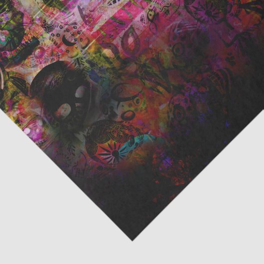 Dark Skeleton Seidenpapier (Ausschnitt)