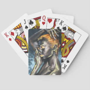 Dark Skin Body Painting Spielkarten