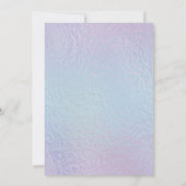 Dark Skin Mermaid Princess Baby Dusche Einladung (Rückseite)