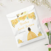 Dark Skin Princess Gold Floral Sweet Sixteen Geschenktütchen (Versiegelt)