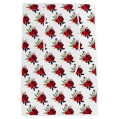 Dark Skin Princess Red Sweet Sixteen Mittlere Geschenktüte (Rückseite)