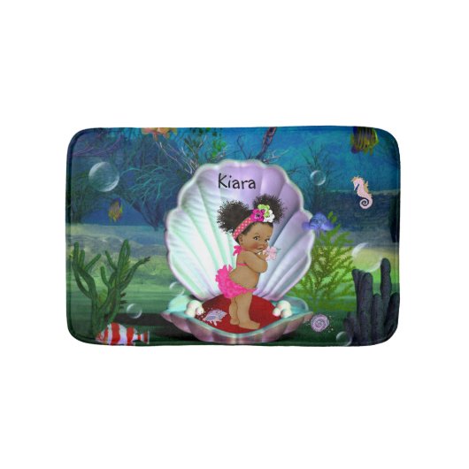 Dark Skin Sea Baby Bath Mat Badematte (Vorderseite)