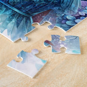 Dark-Skinned Fairy With Afro and Hydrangeas Puzzle (Seite)