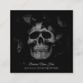 Dark Skull Business Cards Quadratische Visitenkarte (Vorderseite)