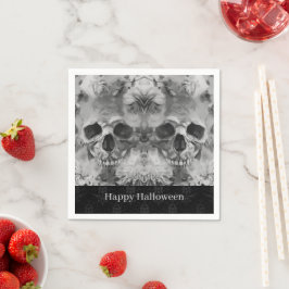 Dark Skulls Halloween-Party Serviette