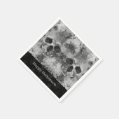 Dark Skulls Halloween-Party Serviette (Ecke)