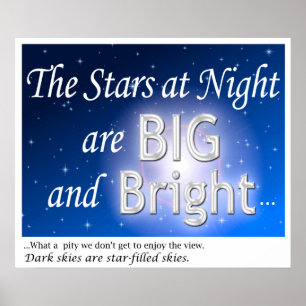 Dark-Sky-Bewegung - Sternenklarer Himmel Poster