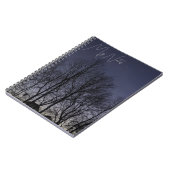 Dark Sky , Moon und Star Spiral Foto Notebook Notizblock (Linke Seite)