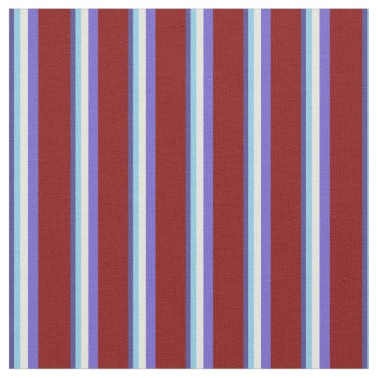 Dark Slate Blue, Blue, Beige, Slate Blue & Maroon Stoff (Nahaufnahme)