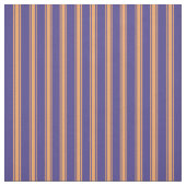 Dark Slate Blue & Brown farbige Linien Muster Stoff (Muster)