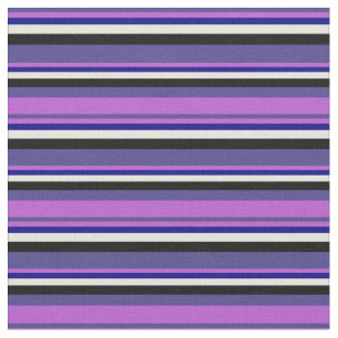 Dark Slate Blue, Orchid, Blue, Beige und Black Stoff