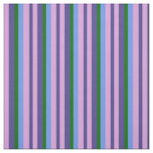 Dark Slate Blue, Plum, Cornflower Blue & Green Stoff (Muster)