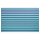 Dark Slate Blue & Turquoise farbige Linien Stoff (Fat Quarter (45,7 x 55,9 cm))