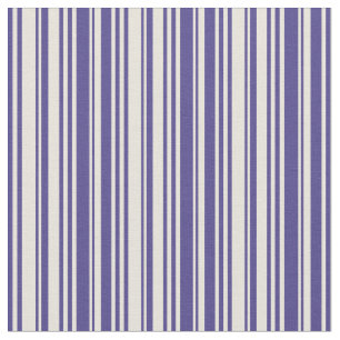 Dark Slate Blue und Beige Muster Stoff