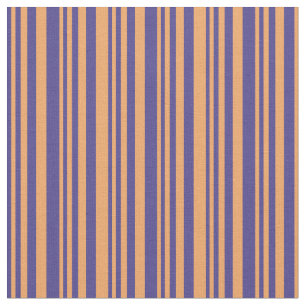 Dark Slate Blue und Brown Linde Muster Stoff