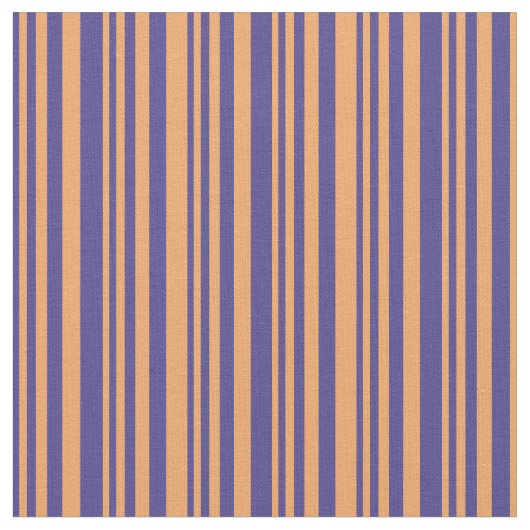 Dark Slate Blue und Brown Linde Muster Stoff (Nahaufnahme)