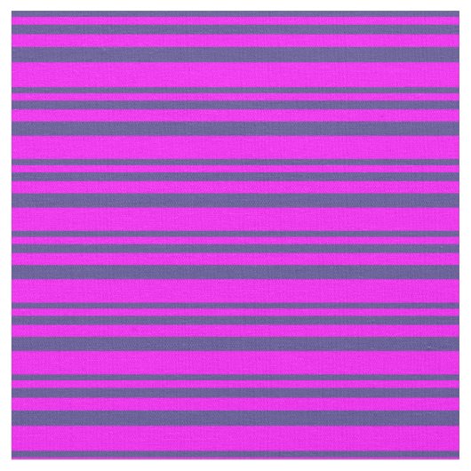 Dark Slate Blue und Fuchsia farbige Linien Stoff (Nahaufnahme)