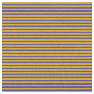 Dark Slate Blue und Goldenrod farbiges Muster Stoff
