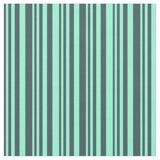 Dark Slate Gray & Aquamarine Colored Lines Stoff (Nahaufnahme)