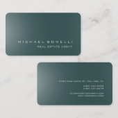 Dark Slate Gray Business Card rund um die Ecke Visitenkarte (Vorne/Hinten)