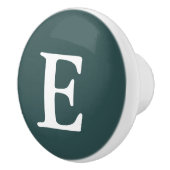 Dark Slate Gray Mit Monogramm Keramikknauf (Rechts)