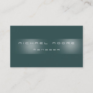 Dark Slate Gray Strip Manager Business Card Visitenkarte