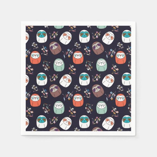 Dark Sloth Serviette (Vorderseite)