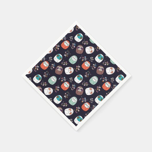 Dark Sloth Serviette (Ecke)