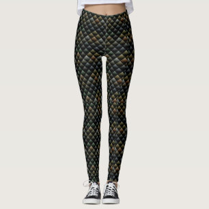 Dark Snake Print Leggings