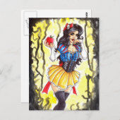 Dark Snow White Postcard Postkarte (Vorne/Hinten)