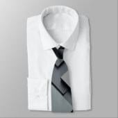 DARK SOLID SQUARE PATTERN KRAWATTE (Gebunden)