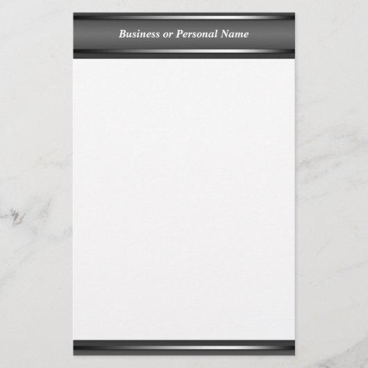 Dark Sophisticy Gray Schreibwaren Briefpapier (Vorderseite)