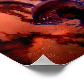 Dark Space Quellyfish Poster Nature (Ecke)